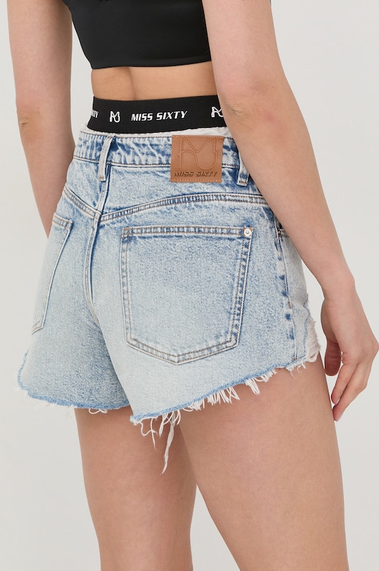 Miss Sixty pantaloni scurti jeans albastru 6W2JJ0010000