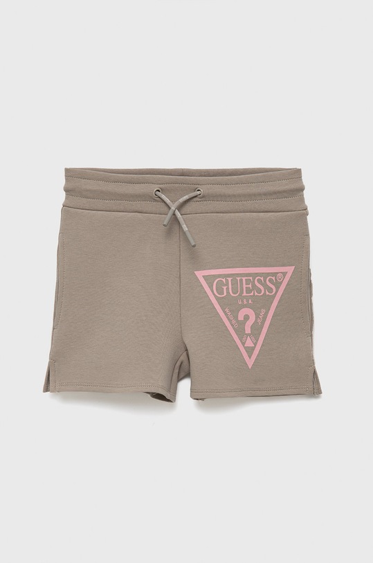 Guess Szorty dziecięce z elastanem beżowy J2RD08.KAMN2