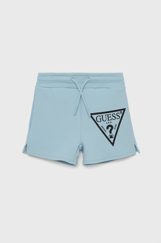 Dětské kraťasy Guess pletenina modrá J2RD08.KAMN2