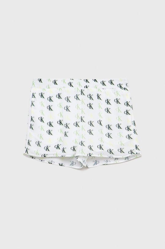 Calvin Klein Jeans szorty dziecięce IG0IG01449.PPYY casual biały IG0IG01449.PPYY