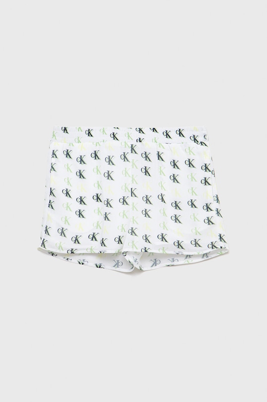 Calvin Klein Jeans szorty dziecięce IG0IG01449.PPYY casual biały IG0IG01449.PPYY