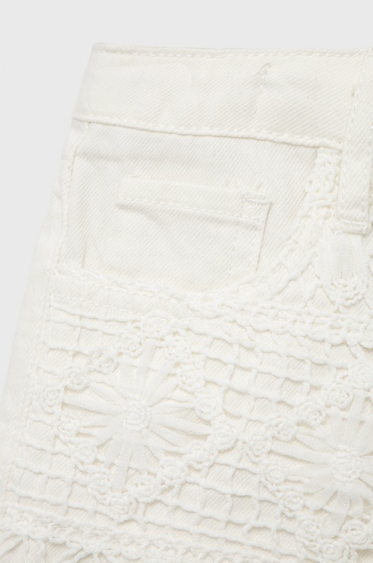 Desigual pantaloni scurti din denim pentru copii alb 22SGDD01