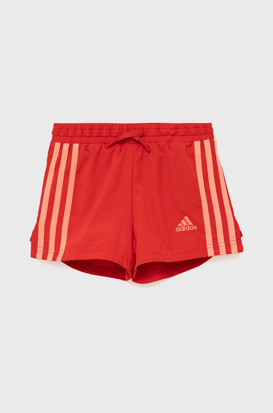 Otroške kratke hlače adidas Performance Tkanina rdeča HE2014