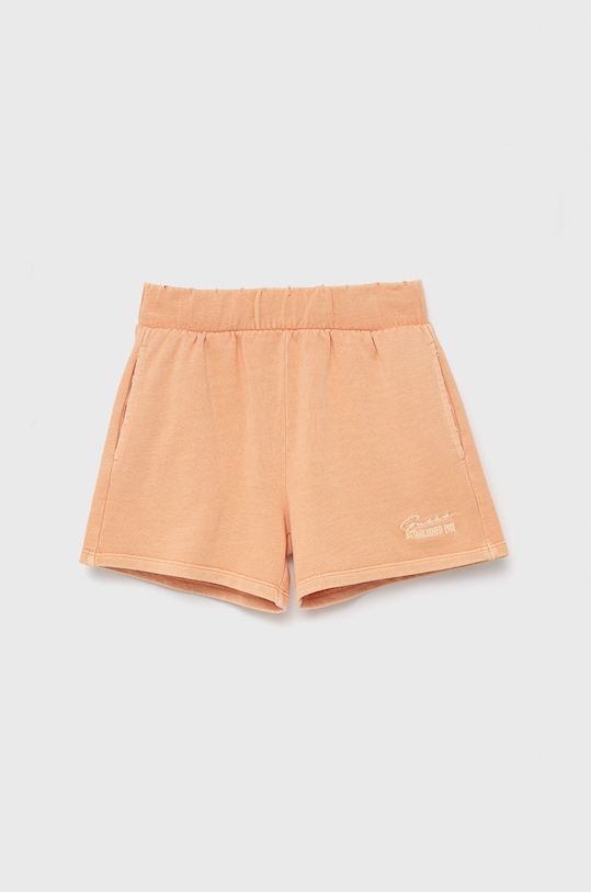 Guess pantaloni scurți din bumbac pentru copii sport portocaliu J2GD25.FL04D
