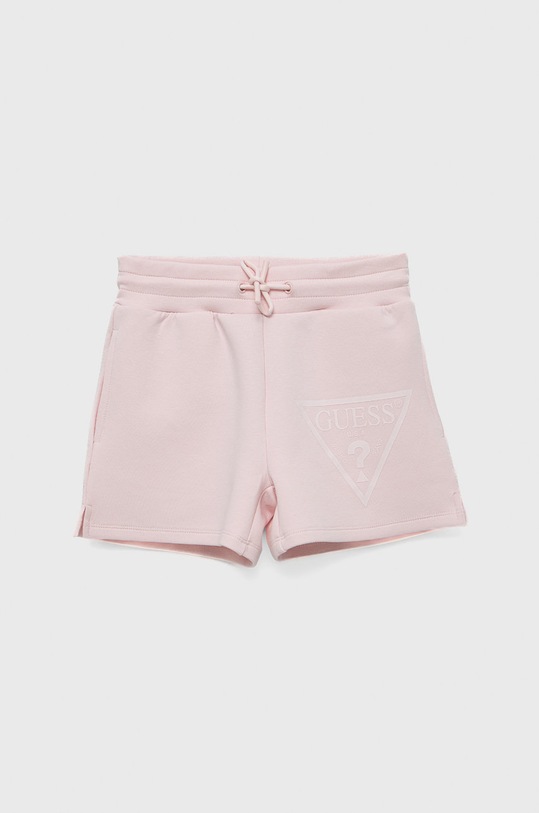 Guess szorty dziecięce z elastanem różowy J2RD08.FL03S