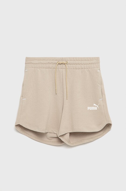 Dječje pamučne kratke hlače Puma 848405 bež SS22