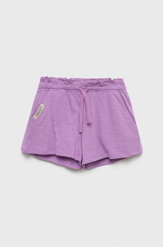 United Colors of Benetton pantaloni scurți din bumbac pentru copii casual violet 3F42C900U.G