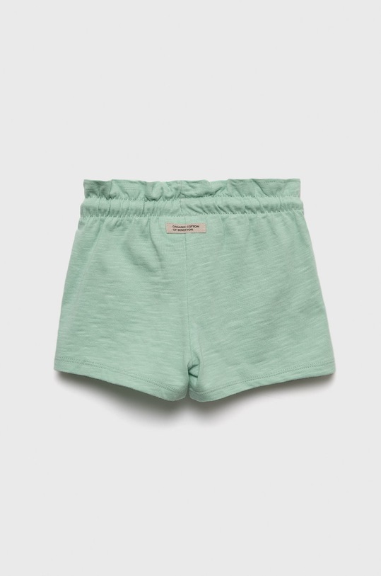 United Colors of Benetton pantaloni scurți din bumbac pentru copii 3F42G900A.P verde SS22