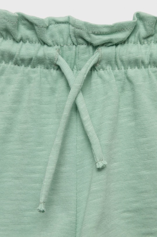 Fete United Colors of Benetton pantaloni scurți din bumbac pentru copii 3F42G900A.P verde
