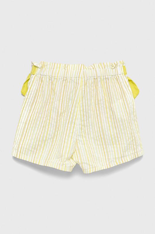 Dječje pamučne kratke hlače United Colors of Benetton 41CFG900G.P zlatna SS22