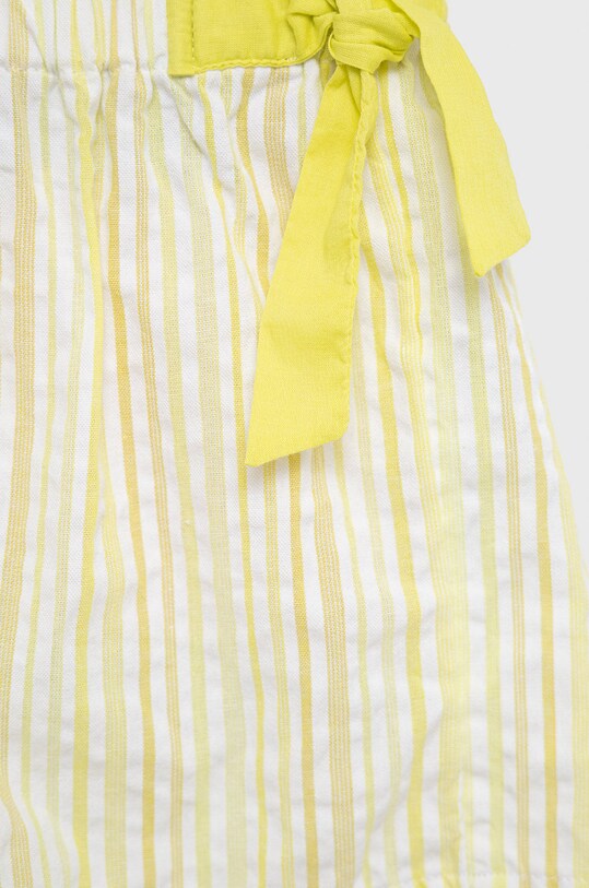 Djevojčice Dječje pamučne kratke hlače United Colors of Benetton 41CFG900G.P zlatna