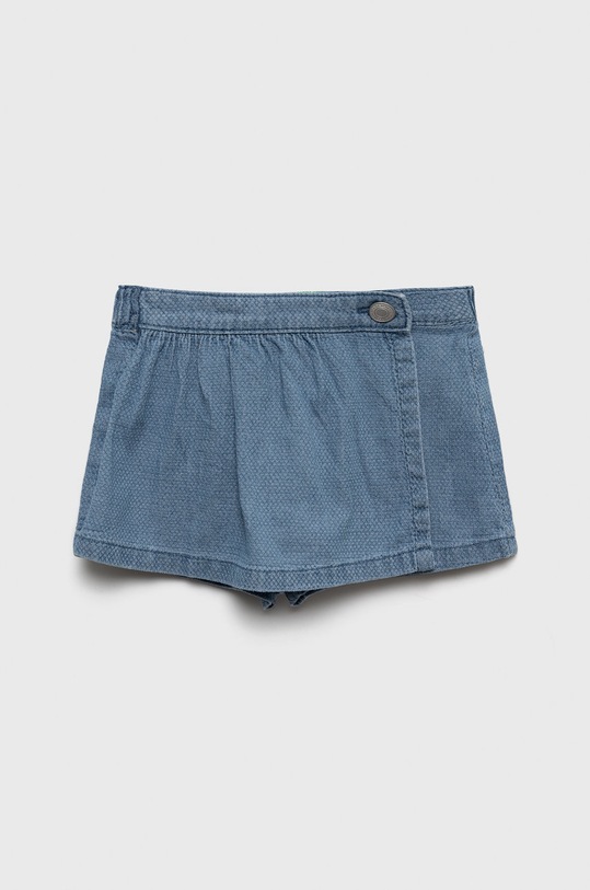 United Colors of Benetton szorty bawełniane dziecięce bawełna niebieski 4JQEG900E.P