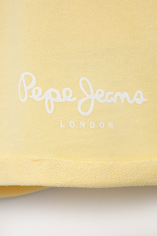 Dievča Detské bavlnené šortky Pepe Jeans PG800775.037 žltá
