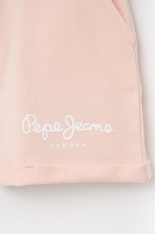 Dziewczynka Pepe Jeans szorty bawełniane dziecięce Rosemery PG800775.315 różowy