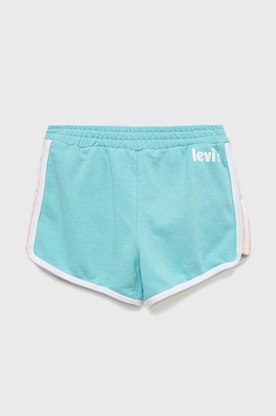 Dětské kraťasy Levi's pletenina tyrkysová 4EE404.G