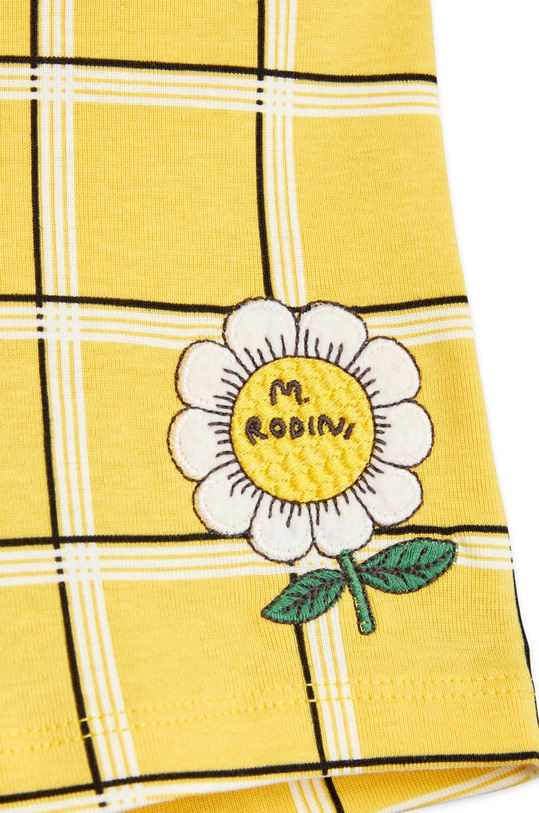 Mini Rodini pantaloni scurți din bumbac pentru copii galben 2223013023