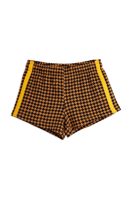 Παιδικό βαμβακερό σορτς Mini Rodini 2223013516 καφέ SS22