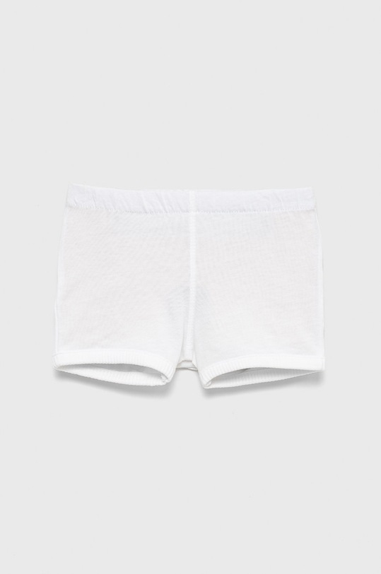 Dječje pamučne kratke hlače United Colors of Benetton Planet friendly bijela 3MI5A9001.W