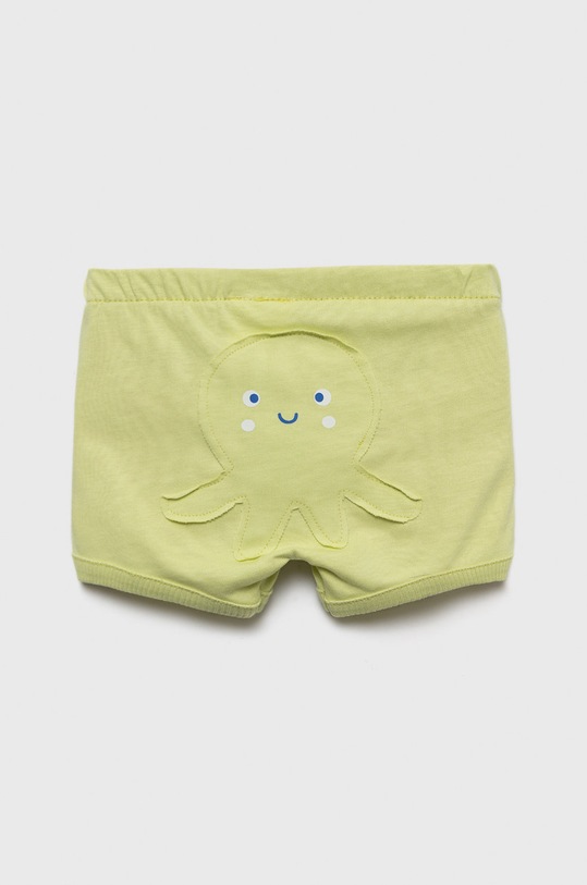 Dječje pamučne kratke hlače United Colors of Benetton 3MI5A9001.W zelena SS22