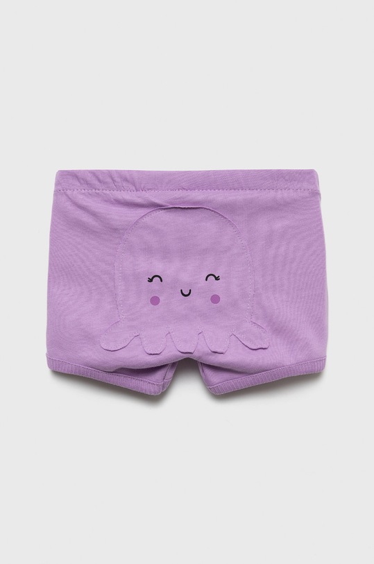 Dětské bavlněné šortky United Colors of Benetton 3MI5A9001.W fialová SS22