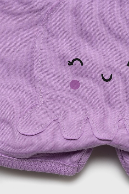 CHLAPEC Dětské bavlněné šortky United Colors of Benetton 3MI5A9001.W fialová
