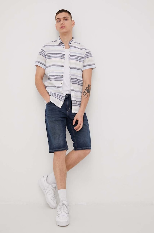 Tom Tailor szorty jeansowe jeans granatowy 1029860.10282