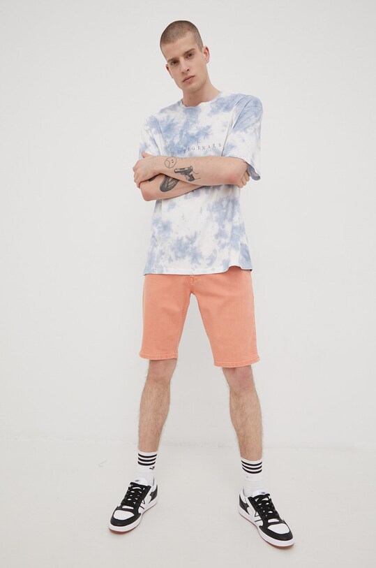 Tom Tailor szorty jeansowe 1029758.28858 pomarańczowy SS22