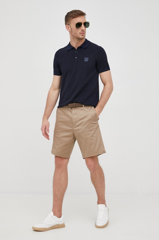 Kratke hlače Selected Homme 16082786.Chinchilla bež SS22
