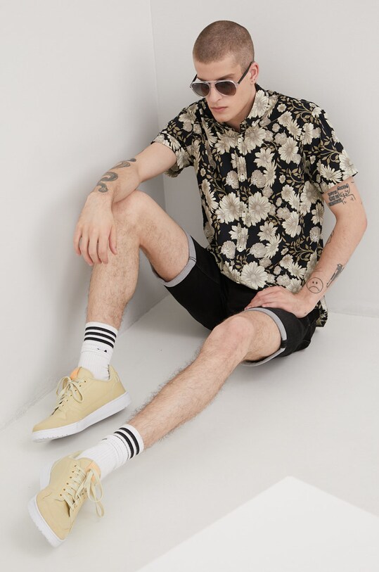Džínové šortky Jack & Jones 12201699.BlackDenim černá SS22