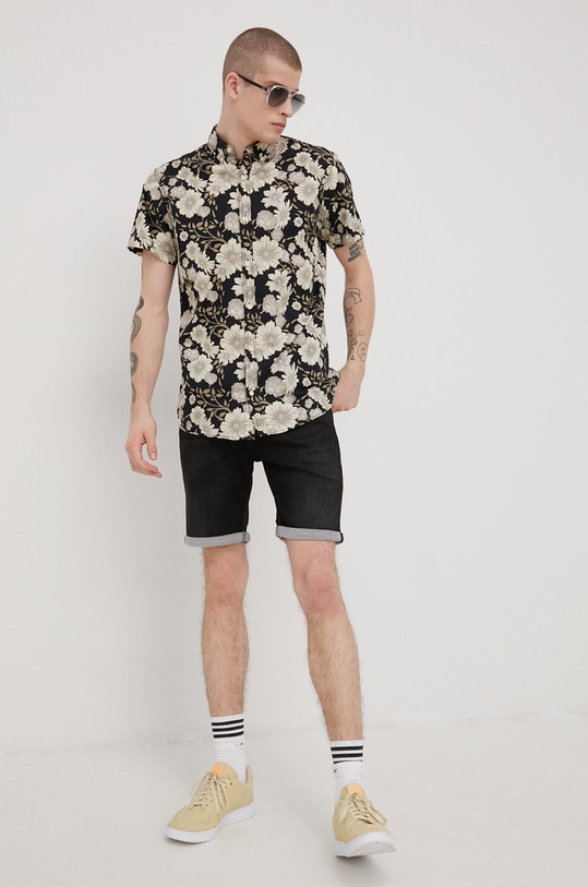Džínové šortky Jack & Jones černá 12201699.BlackDenim