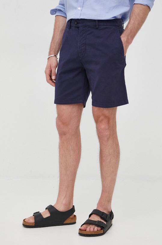 Tiger Of Sweden pantaloni scurti cu elastan bleumarin T61891058