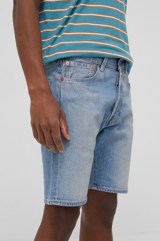 Levi's szorty jeansowe z elastanem niebieski 36512.0147