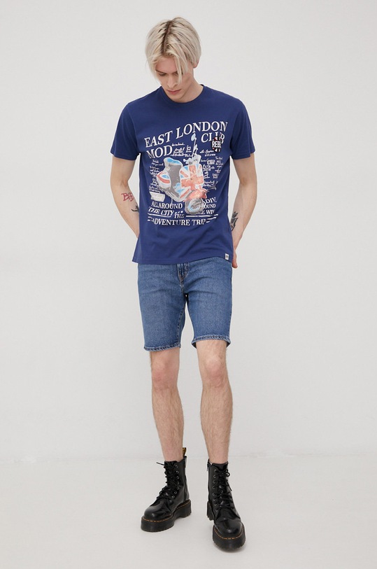 Levi's szorty jeansowe 39387.0050 granatowy SS22