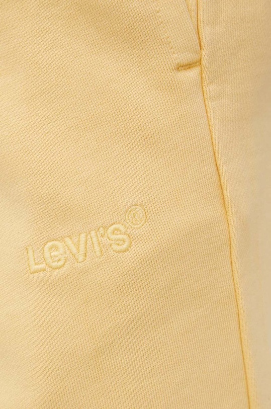 Levi's pantaloni scurti din bumbac galben A1062.0012