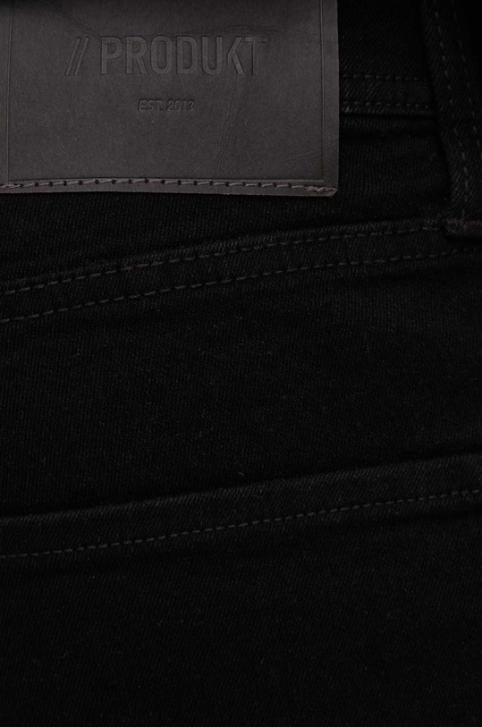 Rifľové krátke nohavice Produkt by Jack & Jones čierna 12149626.Black