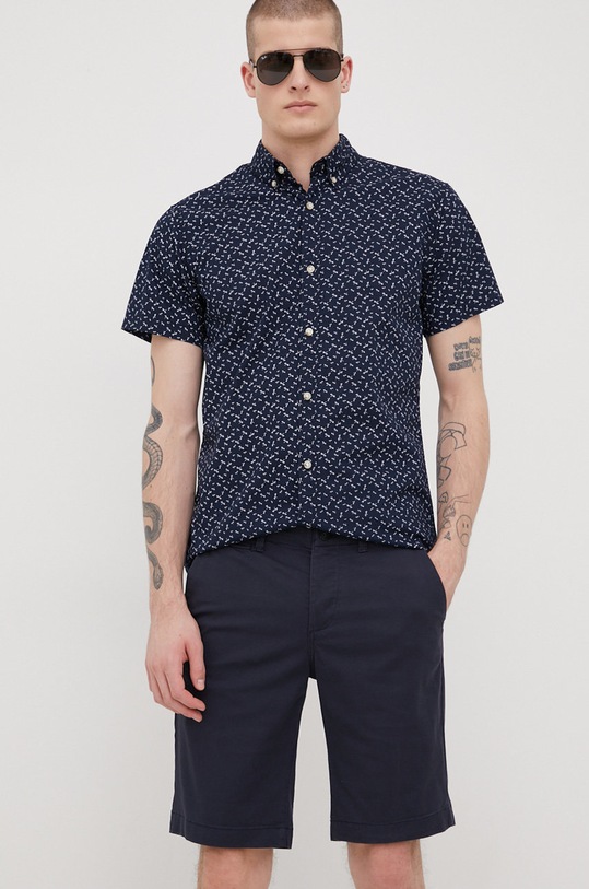 Produkt by Jack & Jones szorty z elastanem granatowy 12186364.NavyBlazer