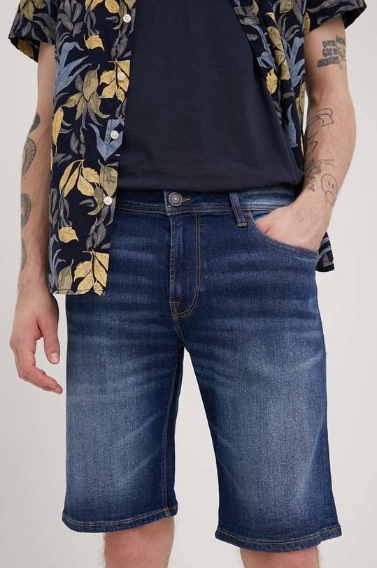 Produkt by Jack & Jones szorty jeansowe z elastanem niebieski 12204778.MediumBlue