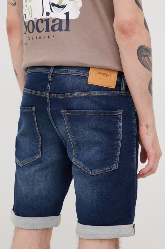 Odzież Produkt by Jack & Jones szorty jeansowe 12208610.DarkBlueDe granatowy