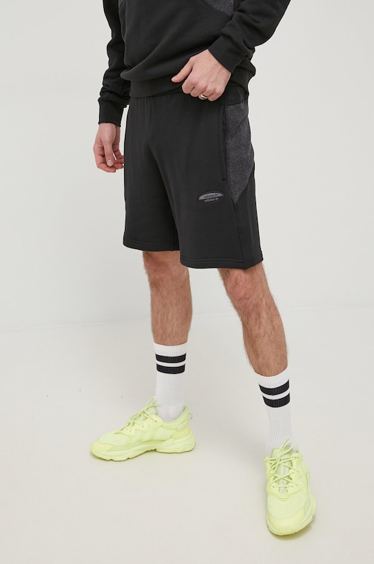 adidas Originals pantaloni scurti din bumbac HC9459 bumbac negru HC9459