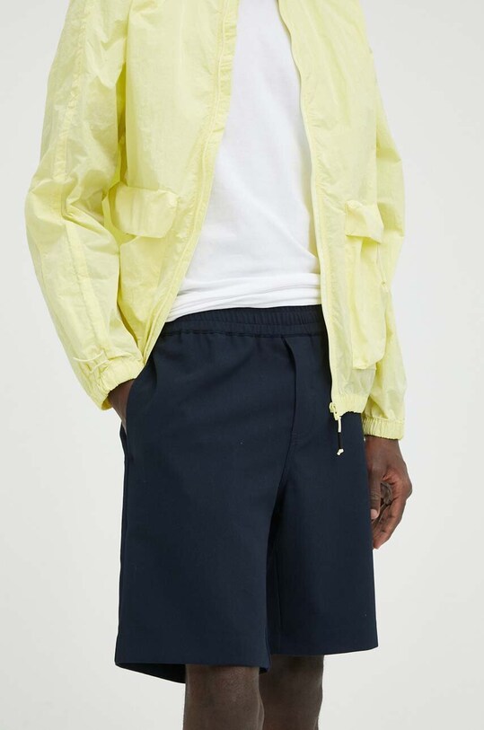 Samsoe Samsoe pantaloni scurți panza bleumarin M20300051