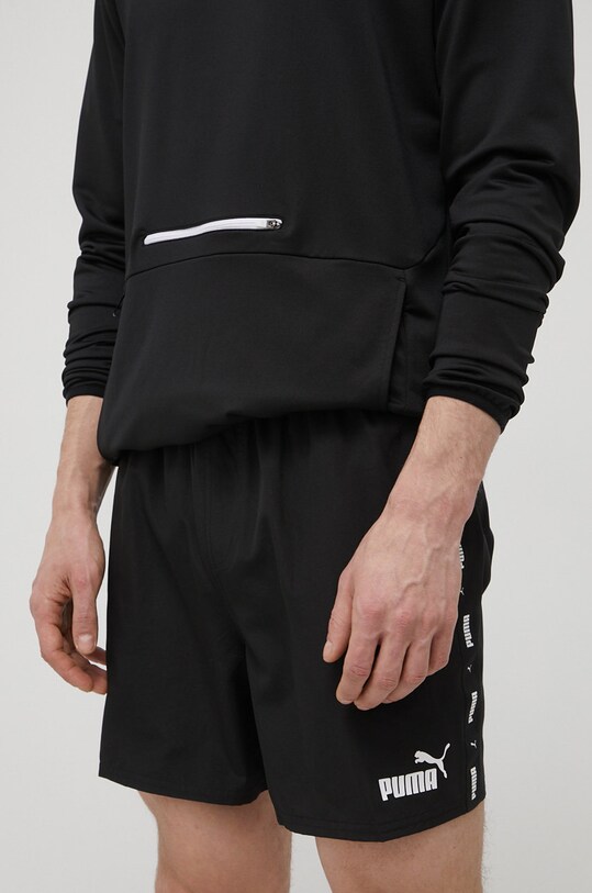 Puma pantaloni scurți de antrenament ESS+ Tape panza negru 849043