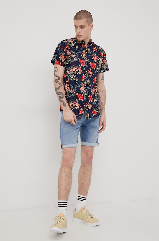 Rifľové krátke nohavice Jack & Jones 12213204.BlueDenim modrá SS22