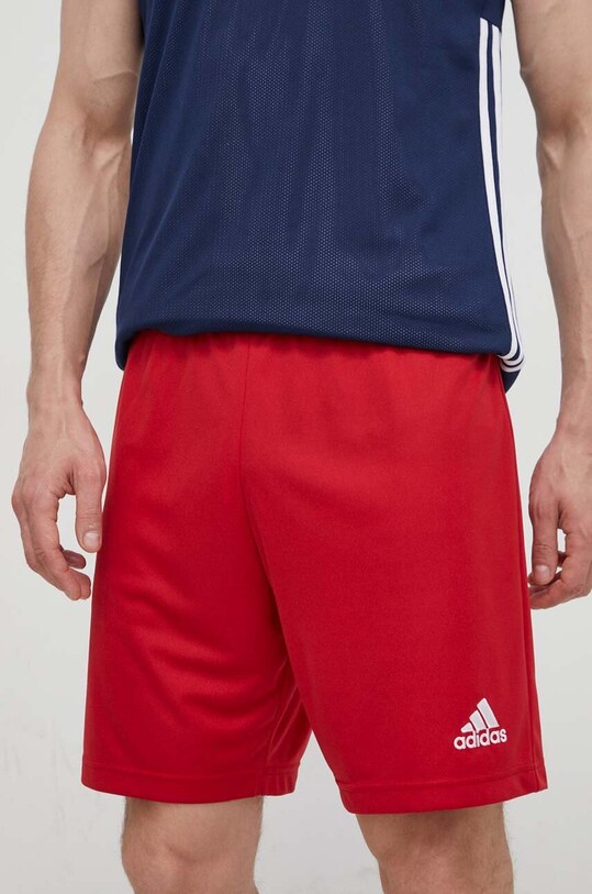 adidas Performance pantaloni scurți de antrenament Entrada 22 tricotaj rosu H61735
