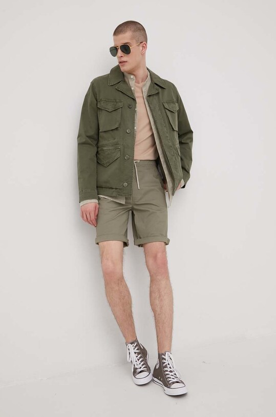 Solid pantaloni scurti 21106443.170613 verde SS22