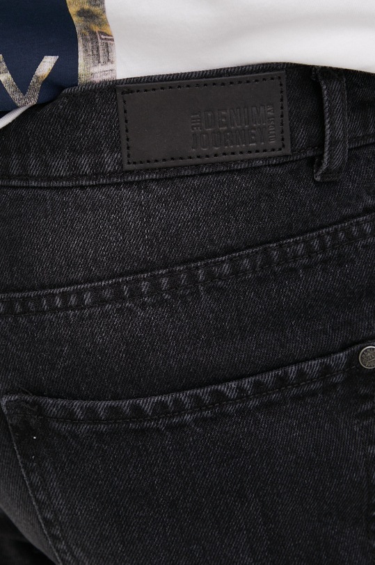 Solid pantaloni scurti jeans negru 21106916.700036