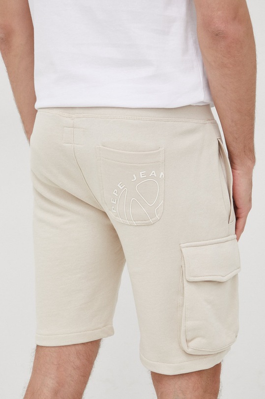 Oblečenie Bavlnené šortky Pepe Jeans Drake PM800911.819 béžová