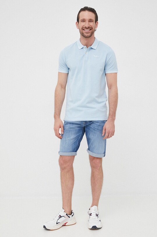 Pepe Jeans szorty jeansowe CALLEN SHORT PM800933GU7.000 niebieski SS22