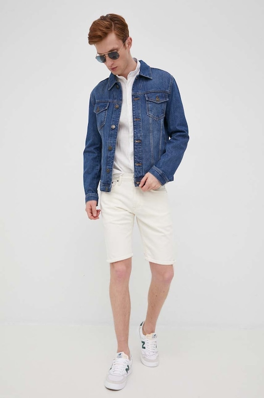 Džínové šortky Pepe Jeans Stanley Short PM800940WI5.000 béžová SS23