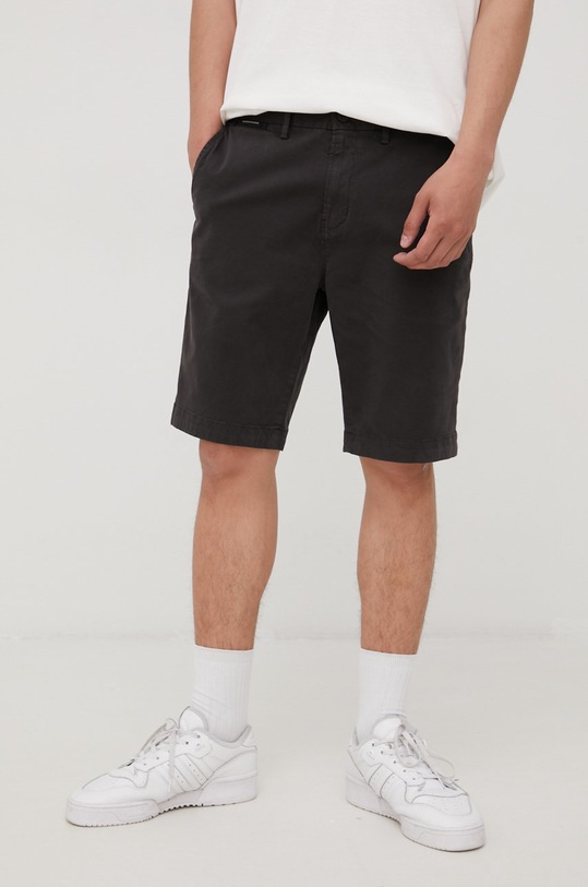 Kraťasy Superdry látka černá M7110334B.02A