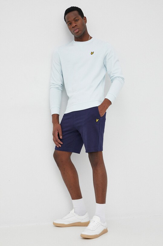 Bavlnené šortky Lyle & Scott ML414VOG.Z99 tmavomodrá SS22